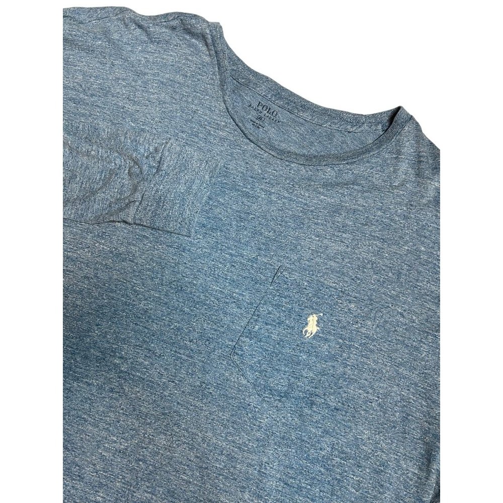 Polo‎ Ralph Lauren Mens Long Sleeve Blue Crew Neck Pony Size XL